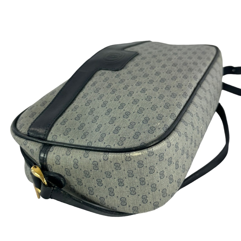 GUCCI Navy Blue Canvas Supreme Micro GG Blue Trim Crossbody Bag Authenticated - Picture 8 of 17